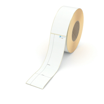 Etikett 60 x 230 mm - Transferpapier weiß leicht ablösbar - 500 Etiketten pro Rolle - 76 mm Hülse 