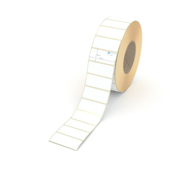 Etikett 61 x 26 mm - Thermopapier weiß permanent - 4000 Etiketten pro Rolle - 76 mm Hülse 