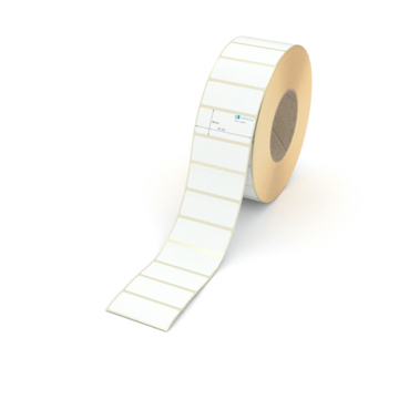 Etikett 61 x 26 mm - Transferpapier weiß leicht ablösbar - 4000 Etiketten pro Rolle - 76 mm Hülse 