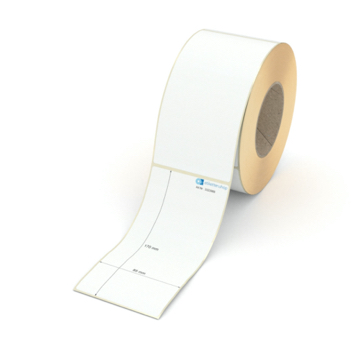 Etikett 85 x 170 mm - Transferpapier weiß permanent - 600 Etiketten pro Rolle - 76 mm Hülse 