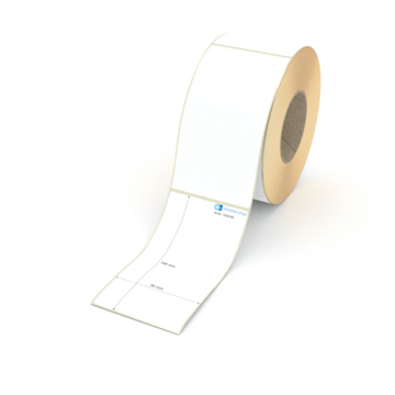 Etikett 90 x 166 mm - Thermopapier weiß leicht ablösbar - 700 Etiketten pro Rolle - 76 mm Hülse 