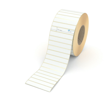 Etikett 92 x 15 mm - Transferpapier weiß leicht ablösbar - 6500 Etiketten pro Rolle - 76 mm Hülse 
