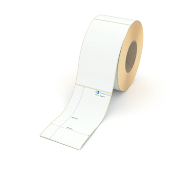 Etikett 92 x 168 mm - Transferpapier weiß leicht ablösbar - 700 Etiketten pro Rolle - 76 mm Hülse 