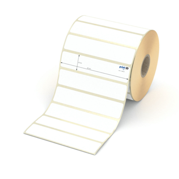 Etikett 94 x 20 mm - Thermopapier weiß permanent - 1700 Etiketten pro Rolle - 25 mm Hülse 