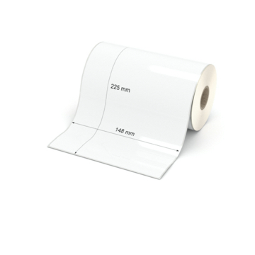 Etikett 148 x 225 mm - Polyester weiß permanent - 150 Etiketten pro Rolle - 25 mm Hülse 