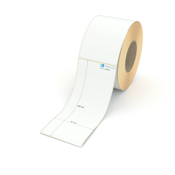 Etikett 95 x 226 mm - Transferpapier weiß leicht ablösbar - 500 Etiketten pro Rolle - 76 mm Hülse 