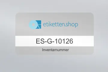 Inventaretiketten in Sonderfarben