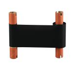 Farbband Wachs+, 55mm x 65m, schwarz für 4 Zoll Etikettendrucker 