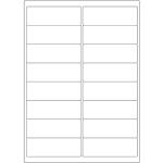 Etiketten auf DIN-A4 Bogen, 99,1 x 33,9 mm, für Laser-Drucker und Inkjet 