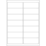 Etiketten auf DIN-A4 Bogen, 99,1 x 38,1 mm, für Laser-Drucker und Inkjet 