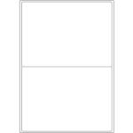 Etiketten auf DIN-A4 Bogen, 199,6 x 143,5 mm, für Laser-Drucker und Inkjet 