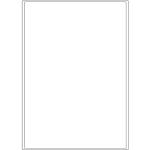 Etiketten auf DIN-A4 Bogen, 199,6 x 289,1 mm, für Laser-Drucker und Inkjet 