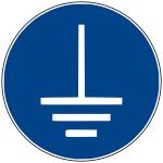 M05 - Vor Benutzung erden - selbstklebend 