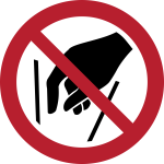 P015 - Hineinfassen verboten - selbstklebend 