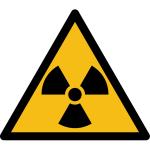 W003 - Warnung vor radioaktiven Stoffen oder ionisierenden Strahlen - selbstklebend 