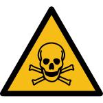 W016 - Warnung vor giftigen Stoffen - selbstklebend 