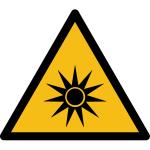 W027 - Warnung vor optischer Strahlung - selbstklebend 