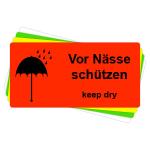 Versandaufkleber - Vor Nässe schützen - V027 