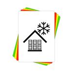 Versandaufkleber - Vor Kälte schützen - V004 