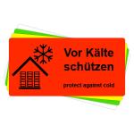 Versandaufkleber - Vor Kälte schützen - V028 