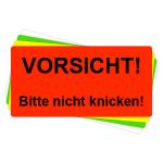 Versandaufkleber - Vorsicht - bitte nicht knicken - V029 