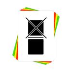 Versandaufkleber - Nicht stapeln - V006 