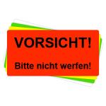Versandaufkleber - Vorsicht - bitte nicht werfen - V022 