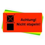 Versandaufkleber - Achtung - nicht stapeln - V026 