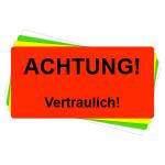 Versandaufkleber - Achtung - vertraulich - V037 