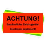 Versandaufkleber - Achtung - empfindliche Elektrogeräte - V038 