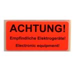 Versandaufkleber - Achtung - empfindliche Elektrogeräte - V038 