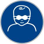 M25 - Kleinkinder mit Augenabschirmung schützen - selbstklebend 