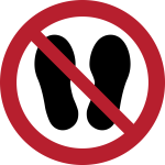 P024 - Betreten der Fläche verboten - selbstklebend 