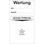 Grundplakette - Wartung am durch 