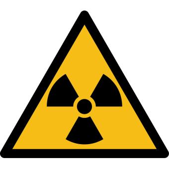 W003 - Warnung vor radioaktiven Stoffen oder ionisierenden Strahlen - selbstklebend 