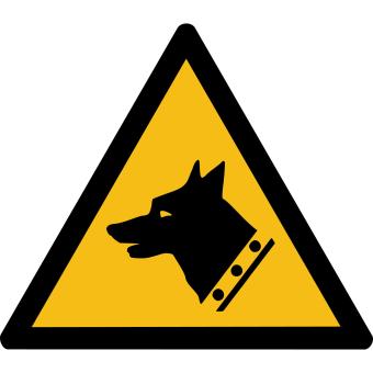 W013 - Warnung vor Wachhunden - selbstklebend 