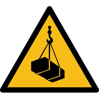 W015 - Warnung vor schwebender Last - selbstklebend 