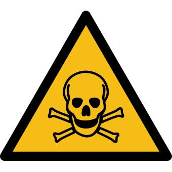W016 - Warnung vor giftigen Stoffen - selbstklebend 