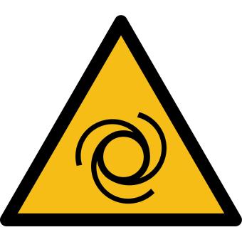 W018 - Warnung vor automatischem Anlauf - selbstklebend 