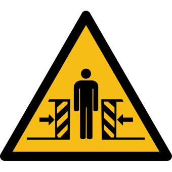 W019 - Warnung vor Quetschgefahr - selbstklebend 