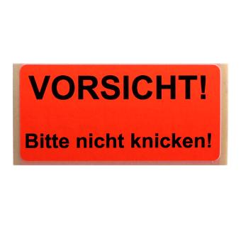 Versandaufkleber - Vorsicht - bitte nicht knicken - V029 