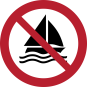 P053 - Segeln verboten - selbstklebend P053 - Segeln verboten - selbstklebend
