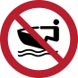 P057 - Jet-Ski verboten - selbstklebend P057 - Jet-Ski verboten - selbstklebend