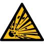 W002 - Warnung vor explosionsgefährlichen Stoffen - selbstklebend