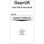Grundplakette - Geprüft nach DGUV durch Grundplakette - Geprüft nach DGUV durch