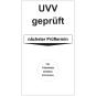 Grundplakette - UVV geprüft Grundplakette - UVV geprüft